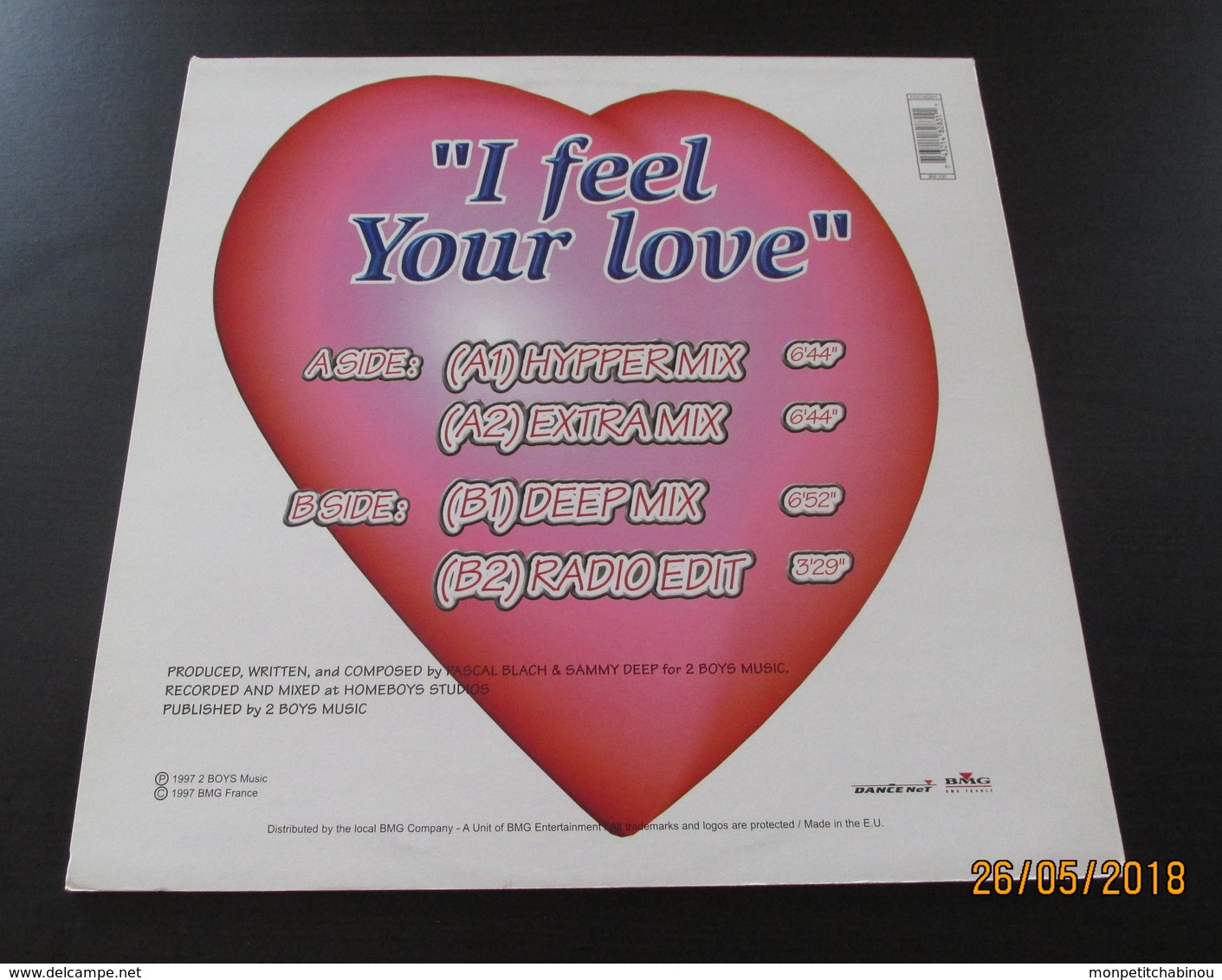 MAXI 45T ZIERRA : I Feel Your Love - 45 T - Maxi-Single