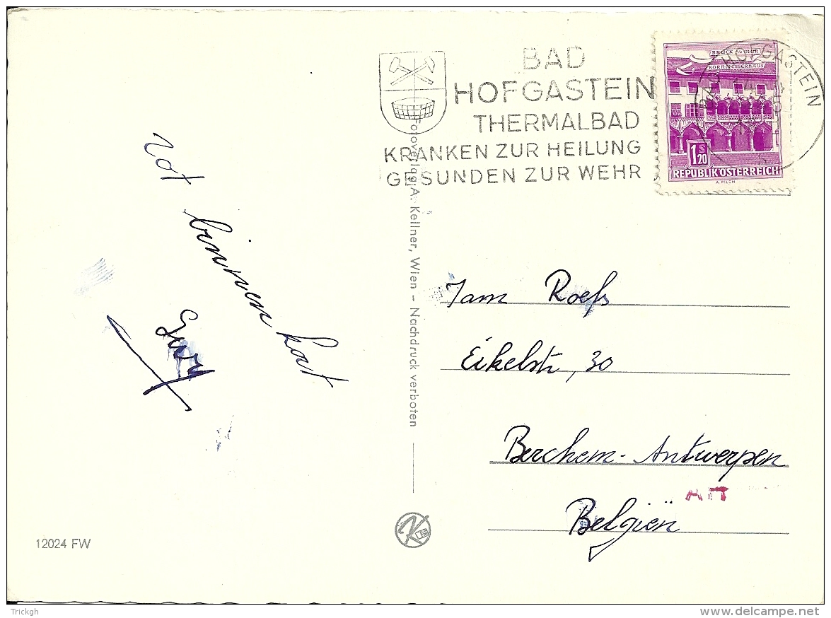 Österreich 1965 Bad Hofgastein &gt;&gt; Berchem B / Thermalbad - Thermalisme