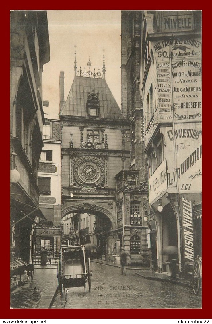 76 ROUEN Rue De La Grosse Horloge ( Scan Recto Et Verso ) - Rouen