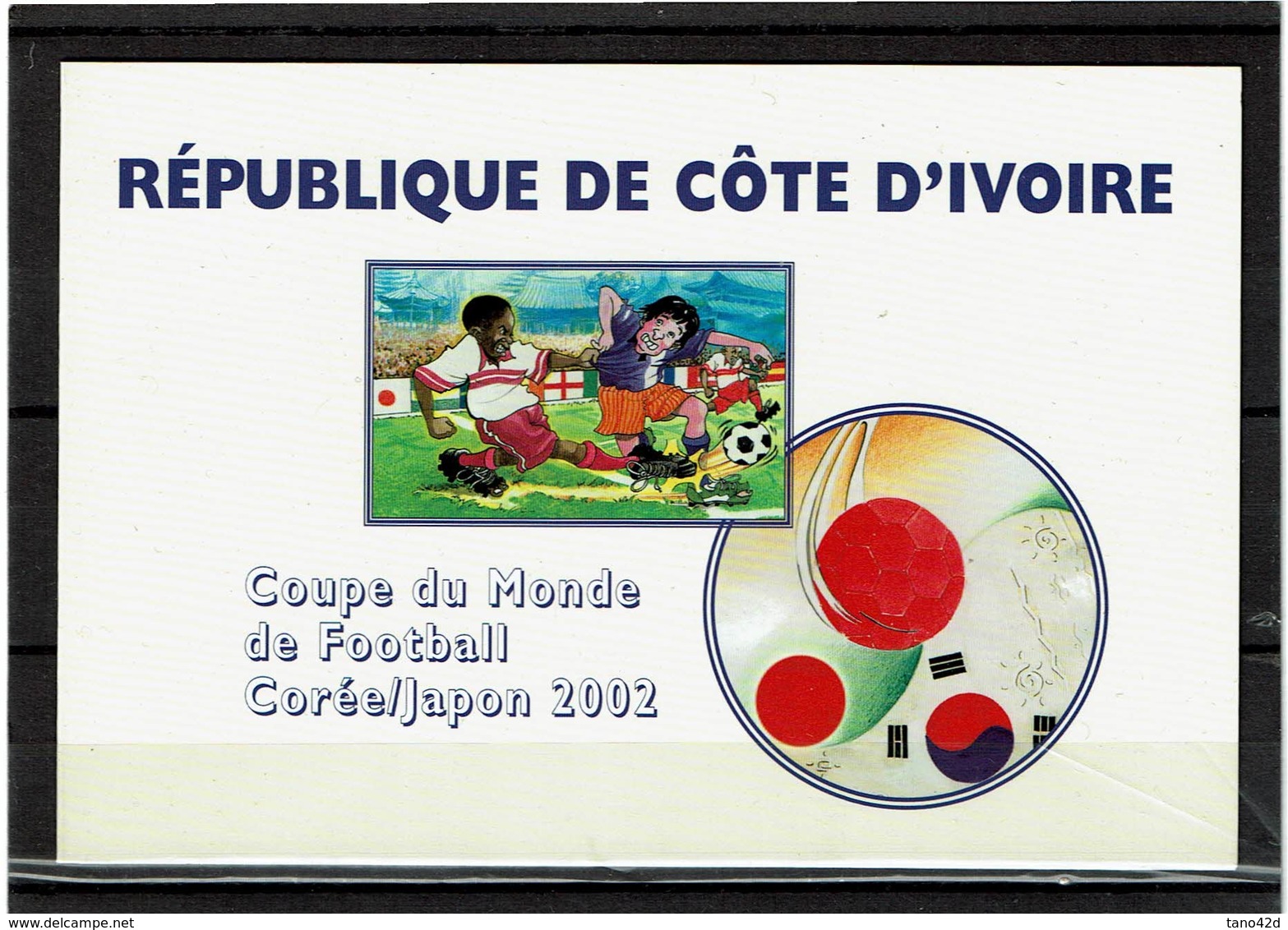 LCA4 - COTE D'IVOIRE CARNET COUPE DU MONDE DE FOOTBALL COREE/JAPON 2002 - Côte D'Ivoire (1960-...)