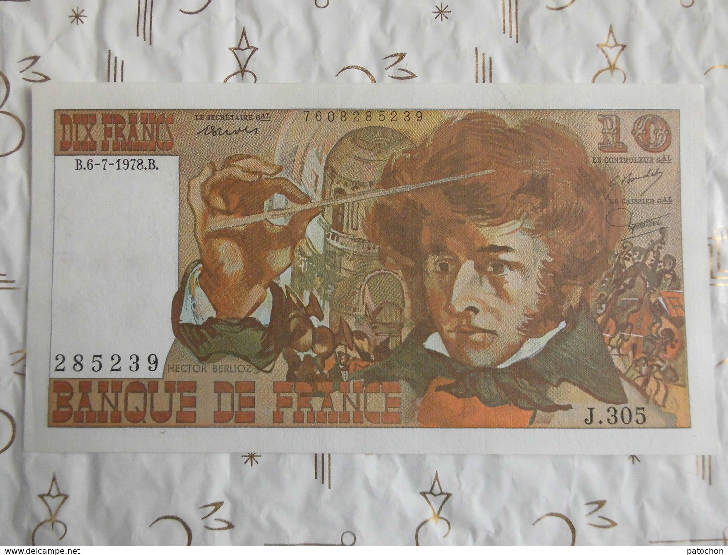 Banque De France 10 Francs Berlioz 1978 N°285239 J.305. - 10 F 1972-1978 ''Berlioz''