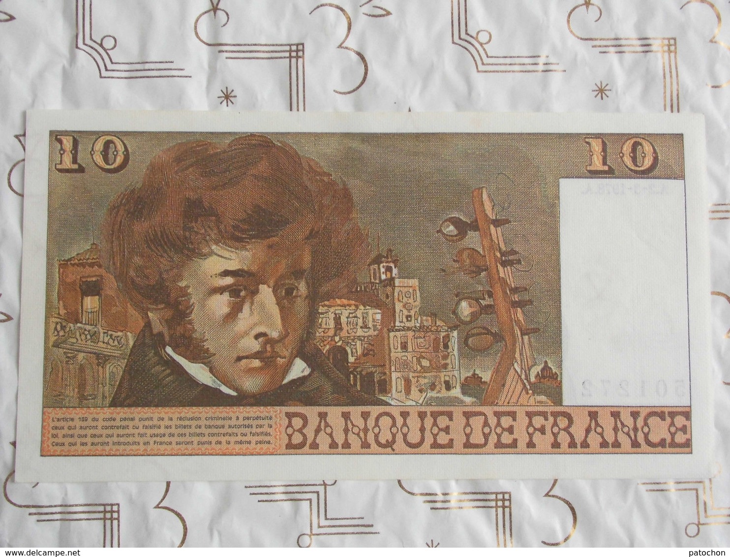 Banque De France 10 Francs Berlioz 1978 N°501272 Y.301. - 10 F 1972-1978 ''Berlioz''