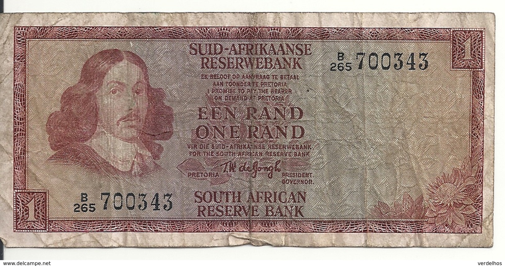 AFRIQUE DU SUD 1 RAND ND1967 VG+ P 110 B - Afrique Du Sud