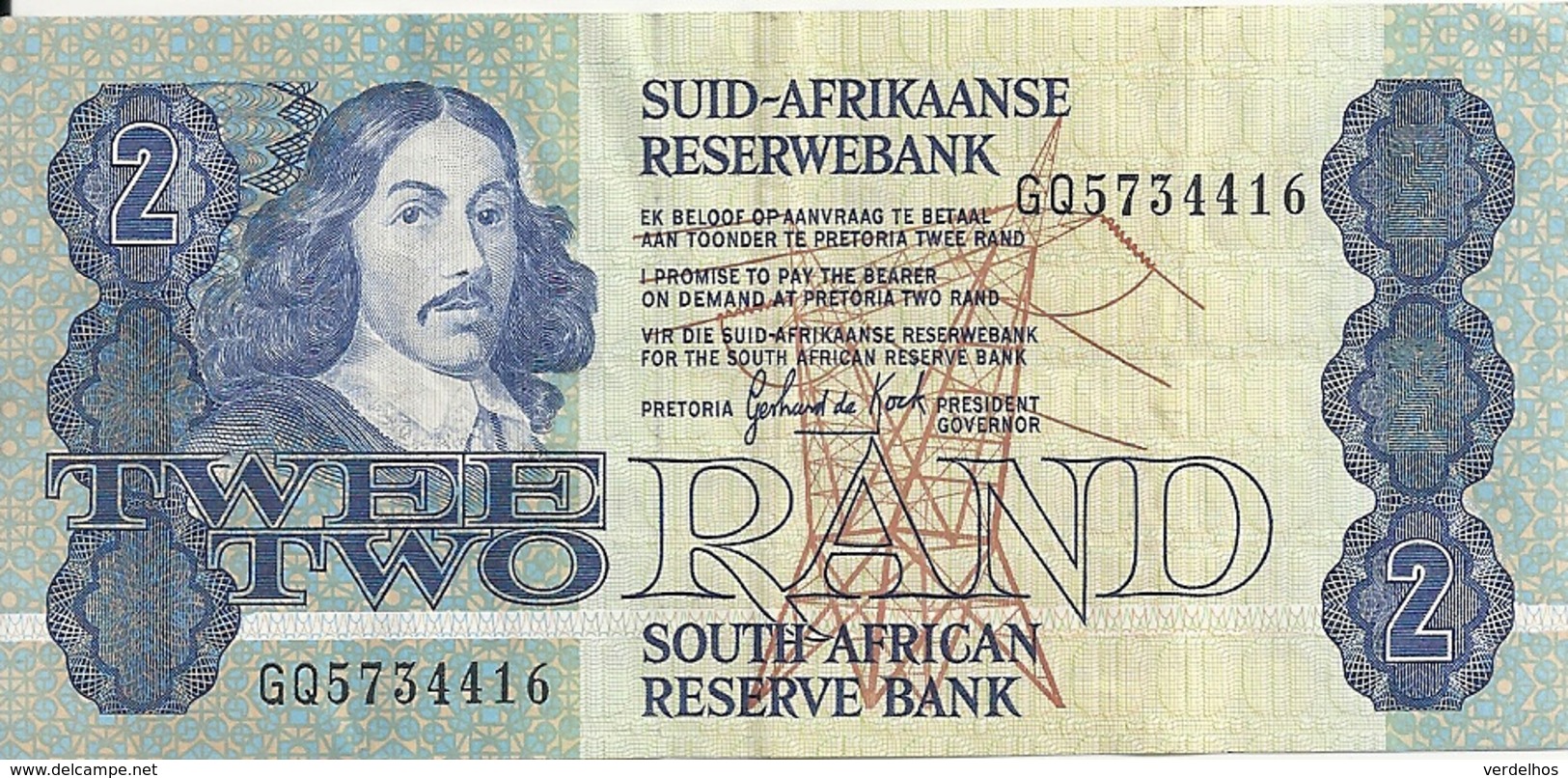 AFRIQUE DU SUD 2 RAND ND1981-90 VF P 118 Sign6 - Afrique Du Sud