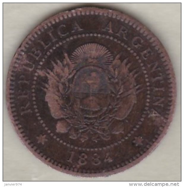 ARGENTINE / TUCUMAN . UN CENTAVO 1884. BRONZE - Argentina