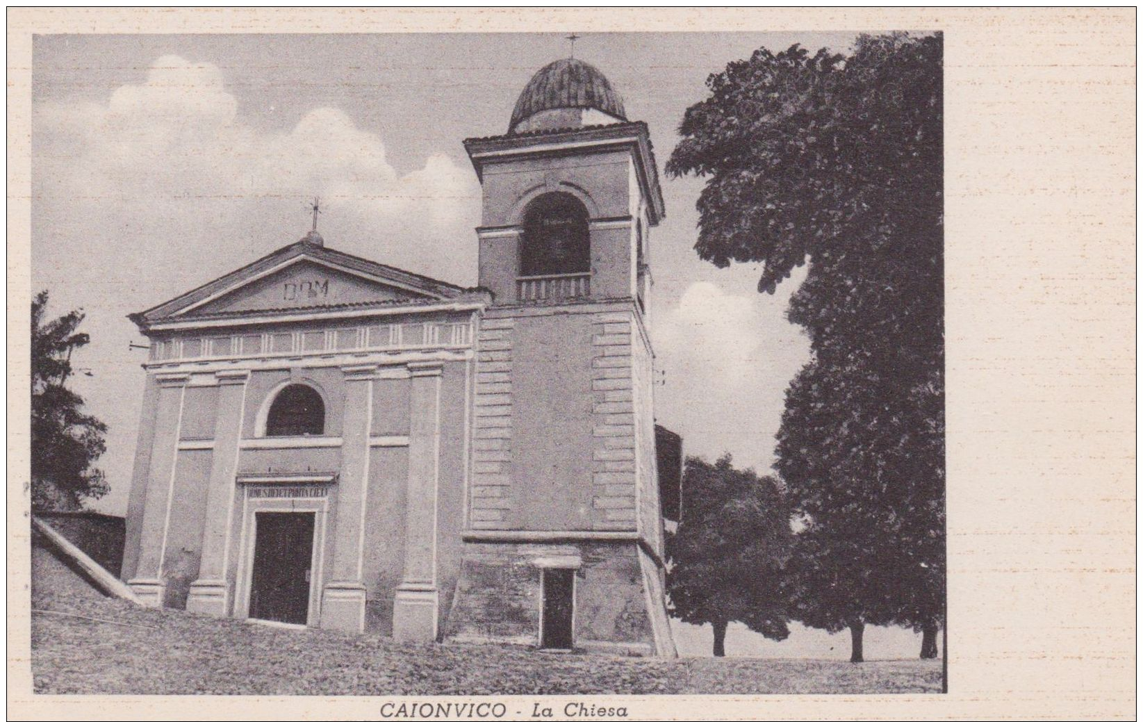 1940circa-Caionvico Brescia La Chiesa, Cartolina Spedita - Brescia