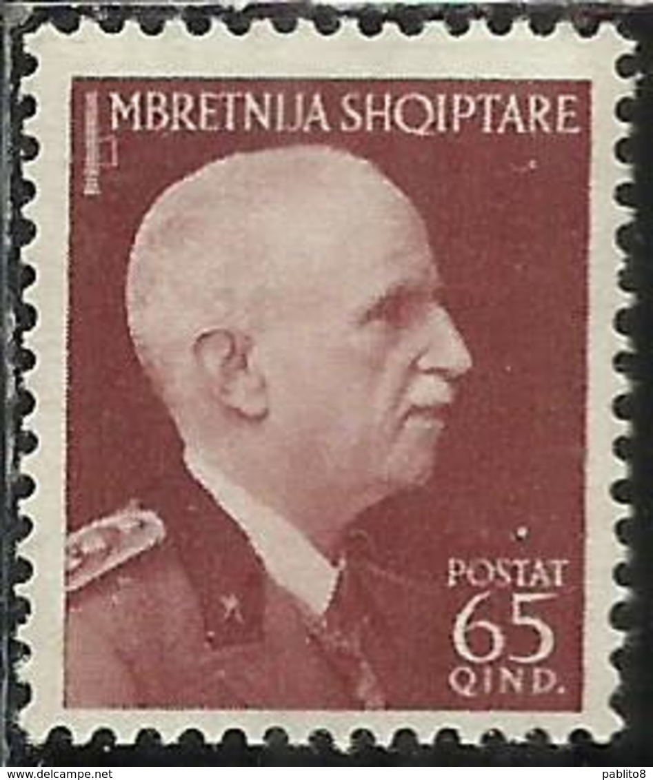 ALBANIA 1939 1940 ORDINARIA 65 Q MNH - Albanie