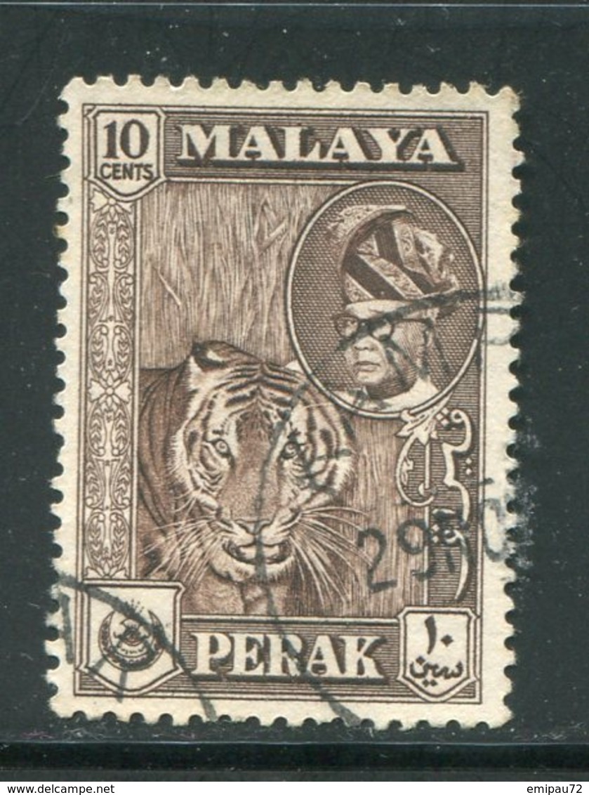 MALAISIE- PERAK- Y&T N°105- Oblitéré (tigre) - Perak