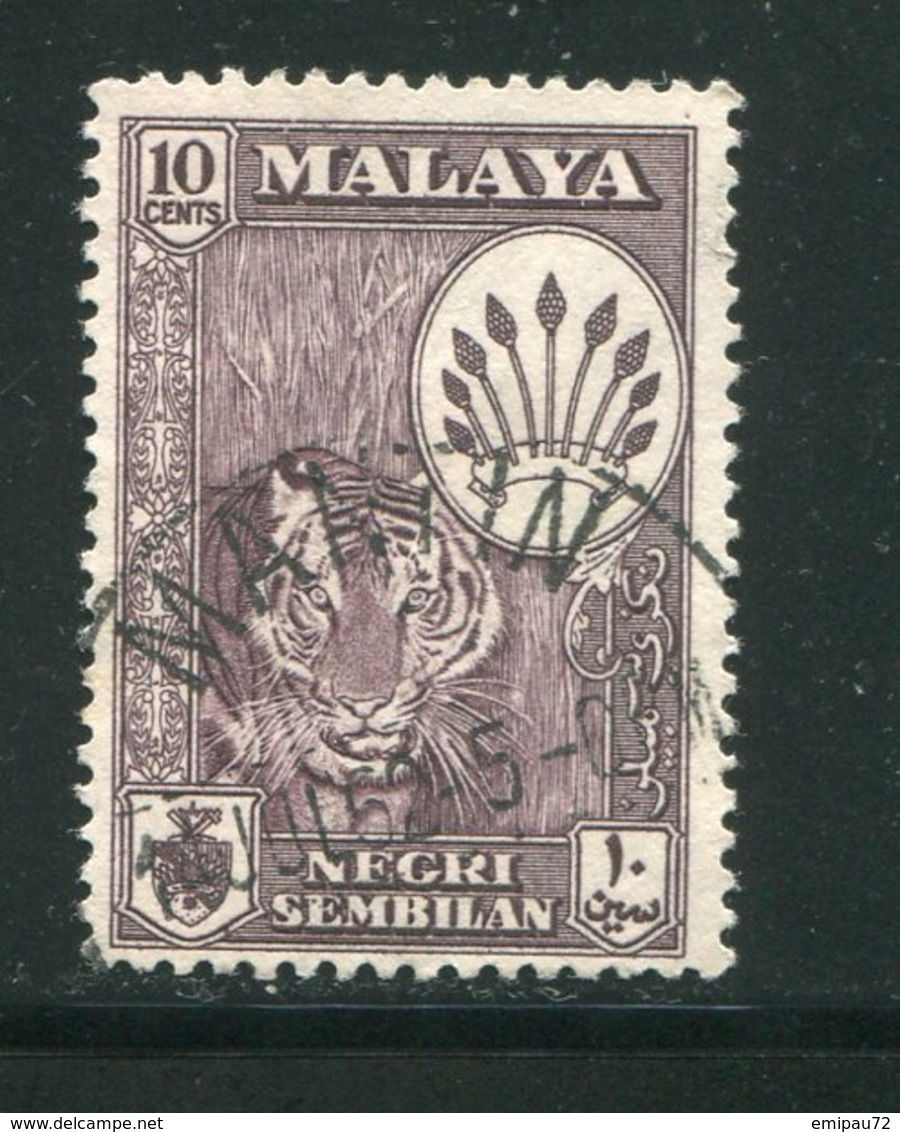 MALAISIE- NEGRI SEMBILAN- Y&T N°66- Oblitéré (tigre) - Negri Sembilan