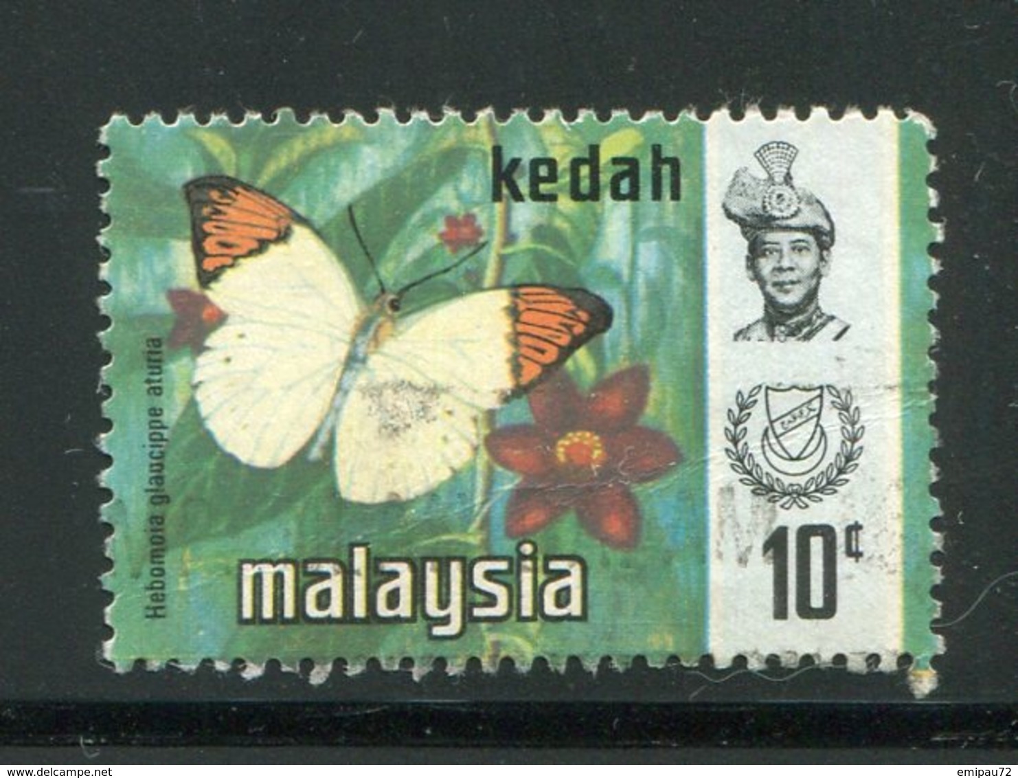 MALAISIE- KEDAH- Y&T N°123- Oblitéré (papillon) - Kedah