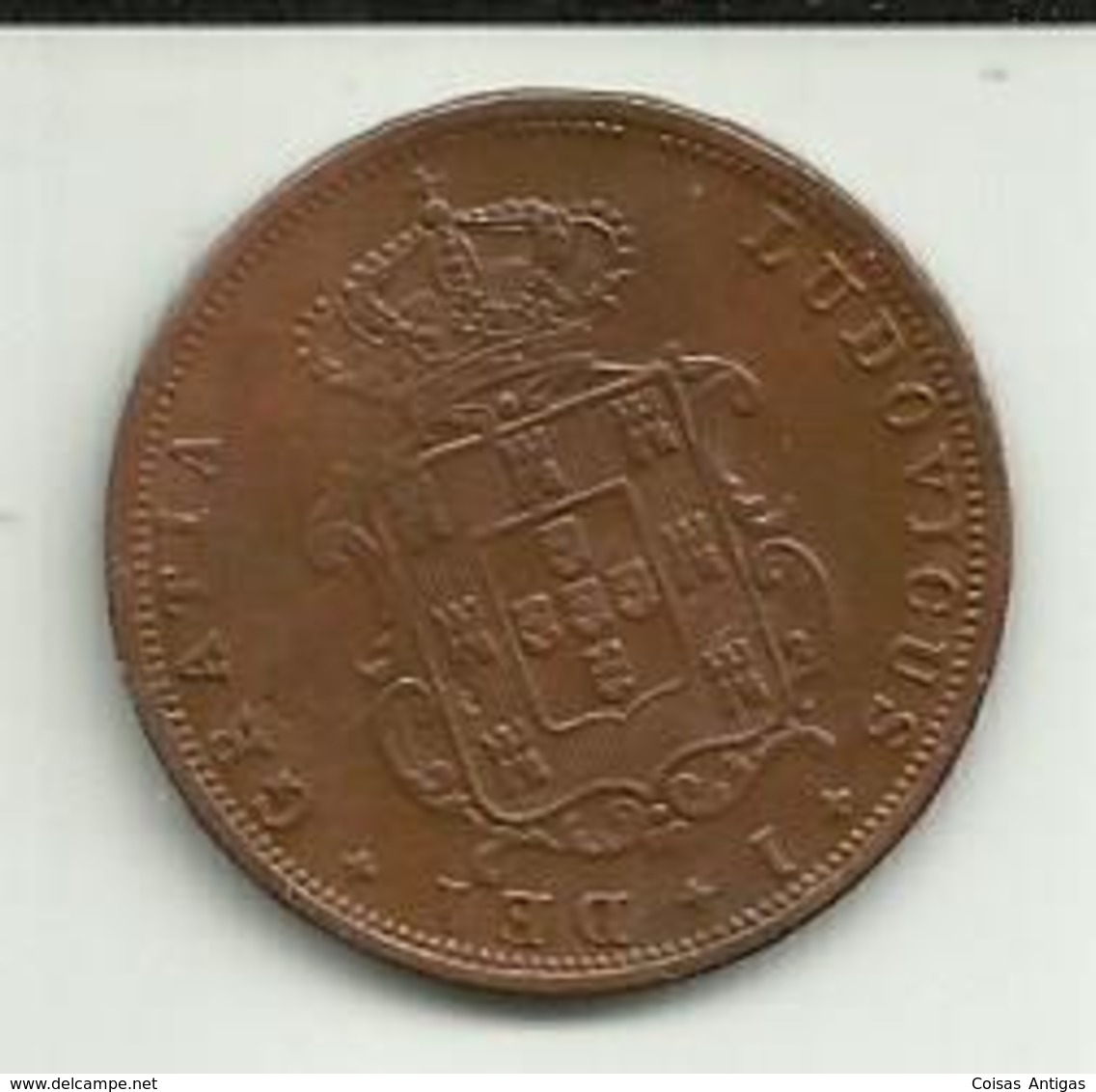 V Réis 1876 D. Luis I Portugal Rara - Portugal