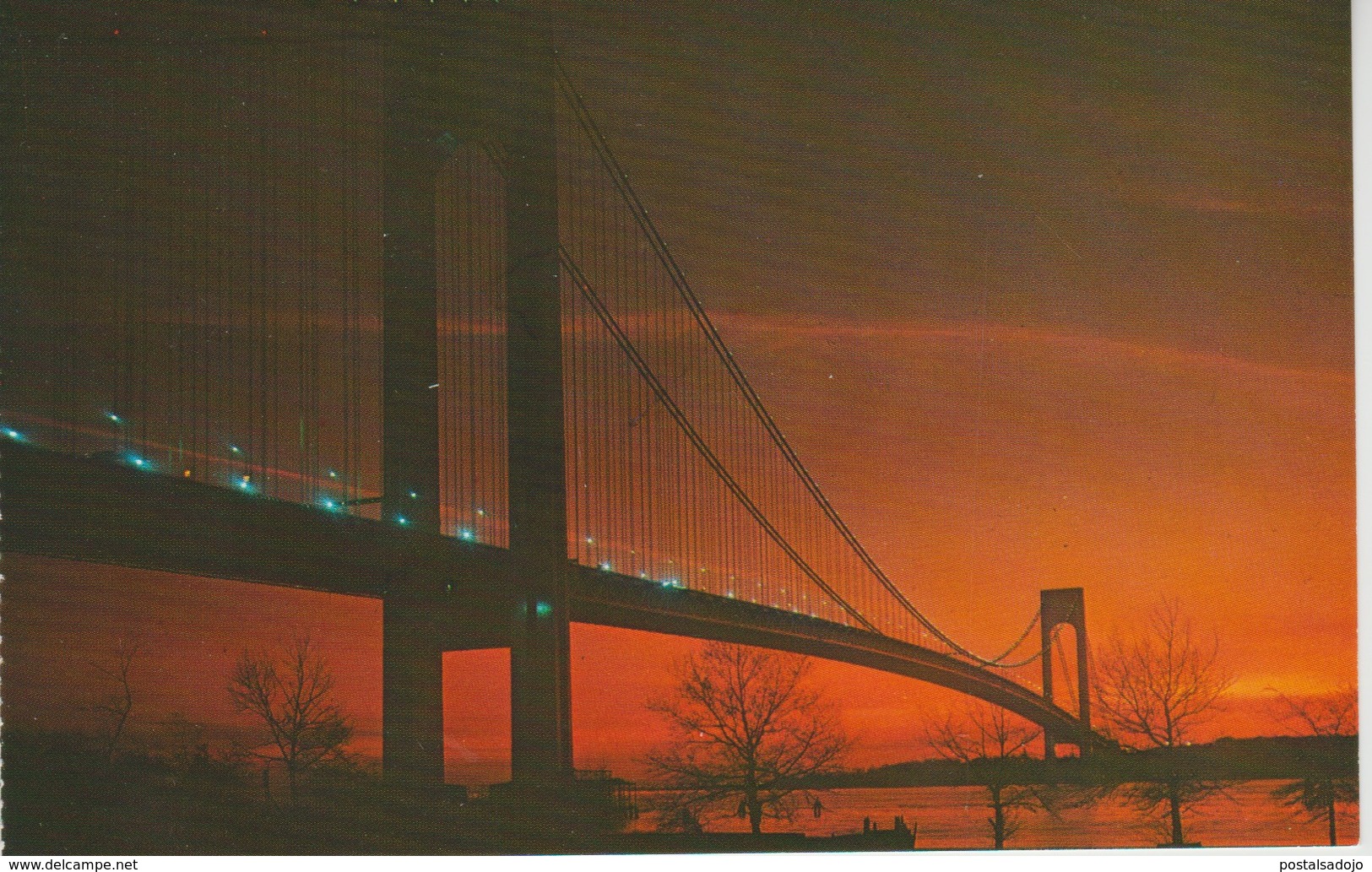 (EUA581) NEW YORK. THE VERRAZANO - NARROWS BRIDGE ... UNUSED - Stadien & Sportanlagen