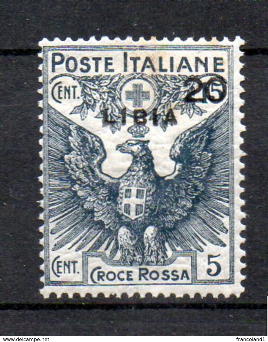 1915 Libia Croce Rossa N. 15 Nuovo MLH* Sassone 62 € - Libye