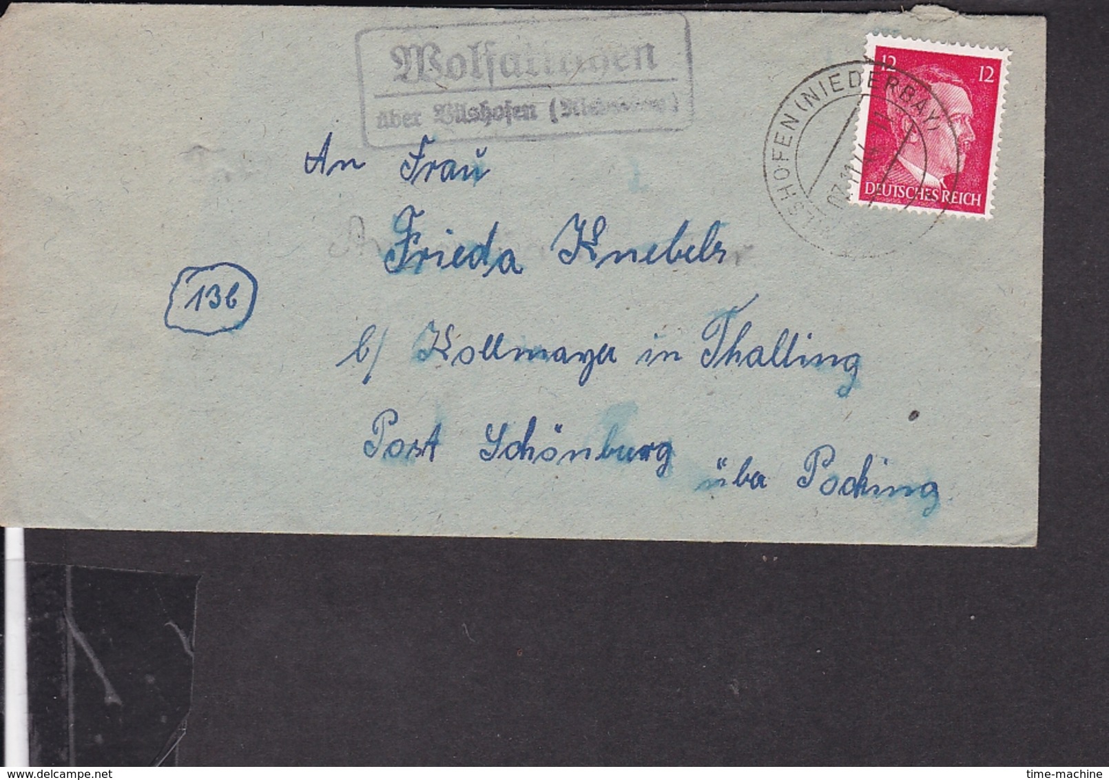 Landpoststempel Wolfakirchen über Vilshofen 1944 - Briefe U. Dokumente