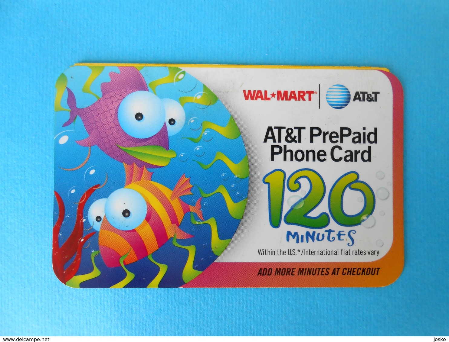 FISHES ...... USA - AT&T Prepaid Phone Card - 120. Minutes  * United States - AT&T