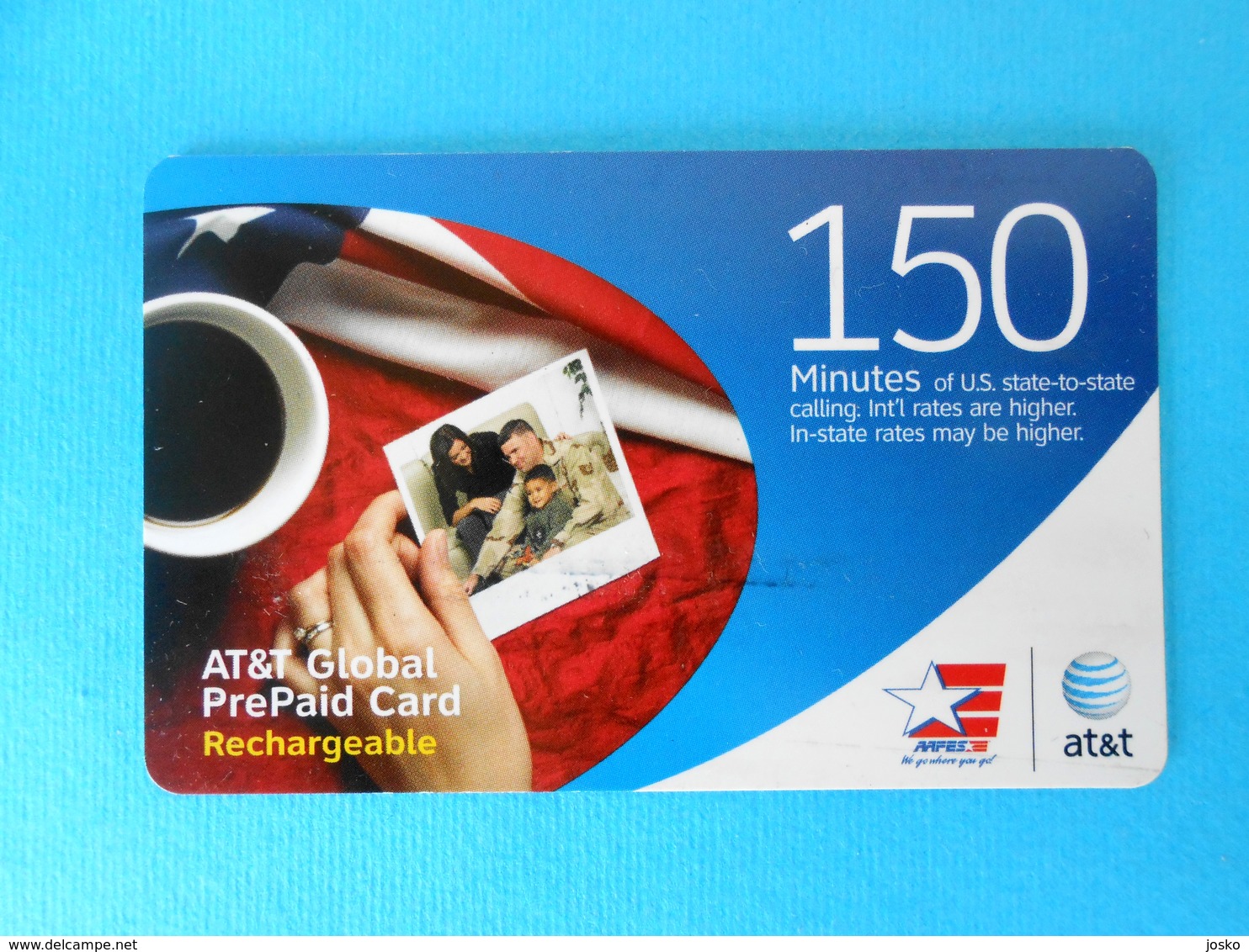 Peoples - 150. Minutes ...... USA - AT&T Prepaid Phone Card  * United States - AT&T