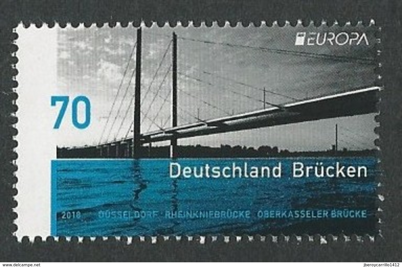 ALEMANIA/ GERMANY/ DEUTSCHLAND - EUROPA 2018 -TEMA ANUAL - "PUENTES.- BRIDGES - BRÜCKEN - PONTS" - SERIE 1 V. - 2018