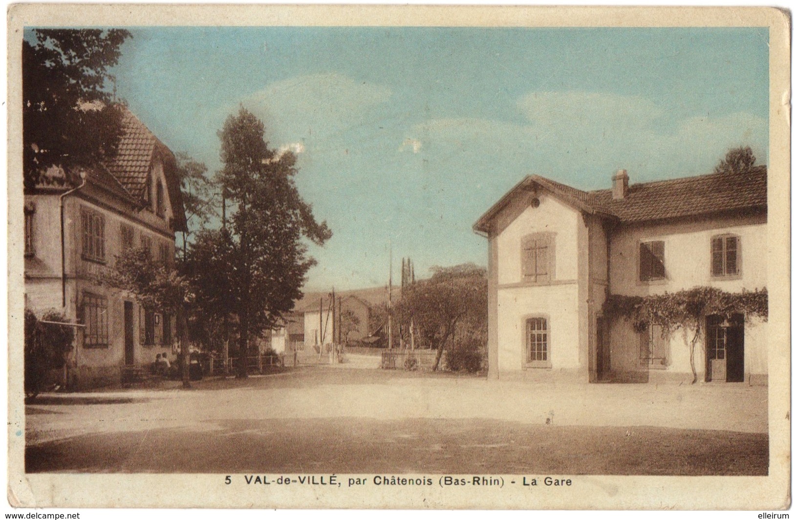 VAL-de-VILLE Par CHATENOIS (67) LA GARE. - Altri & Non Classificati