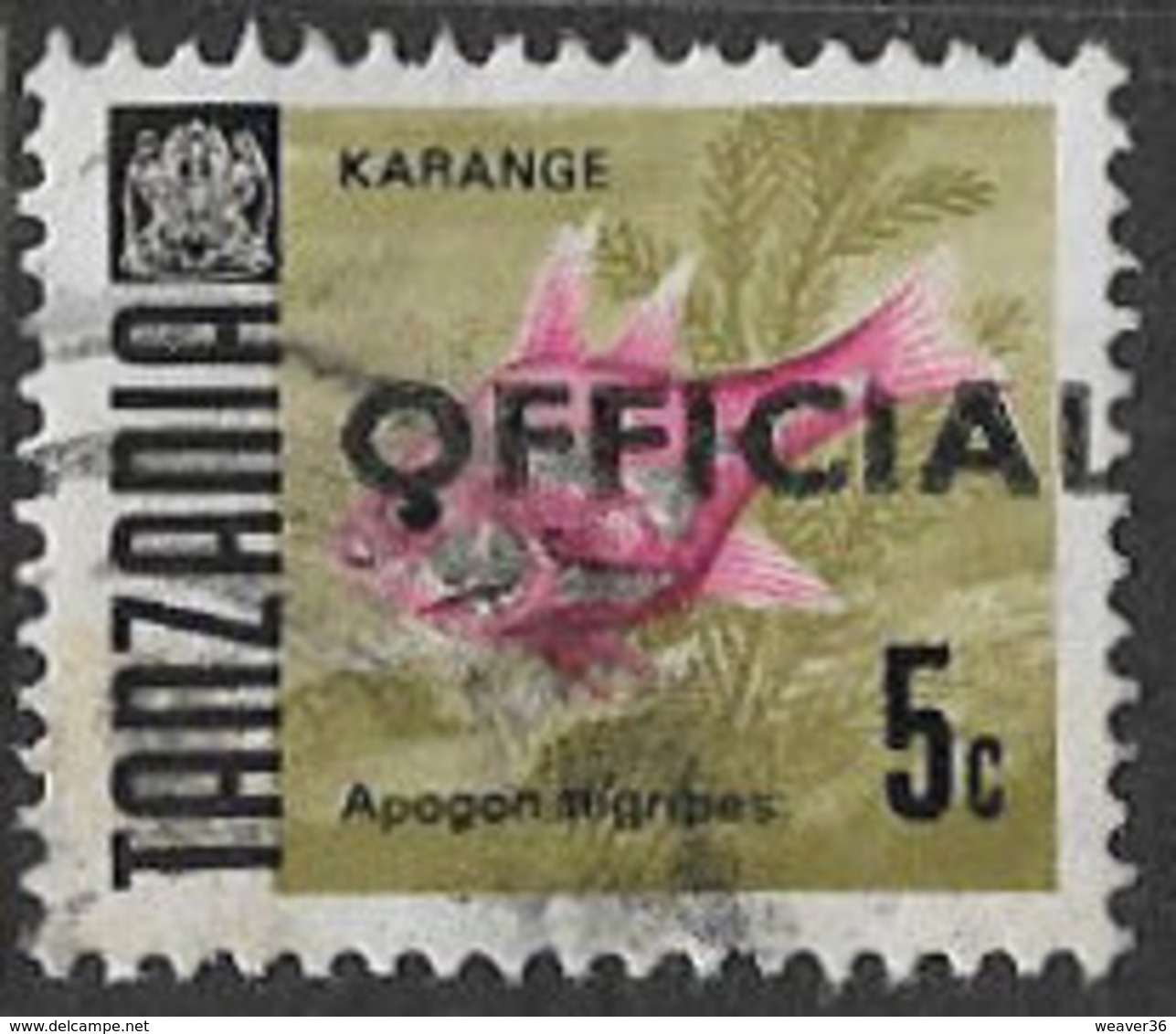 Tanzania SG O32 1973 Official 5c Good/fine Used [37/30850/2D] - Kenya (1963-...)