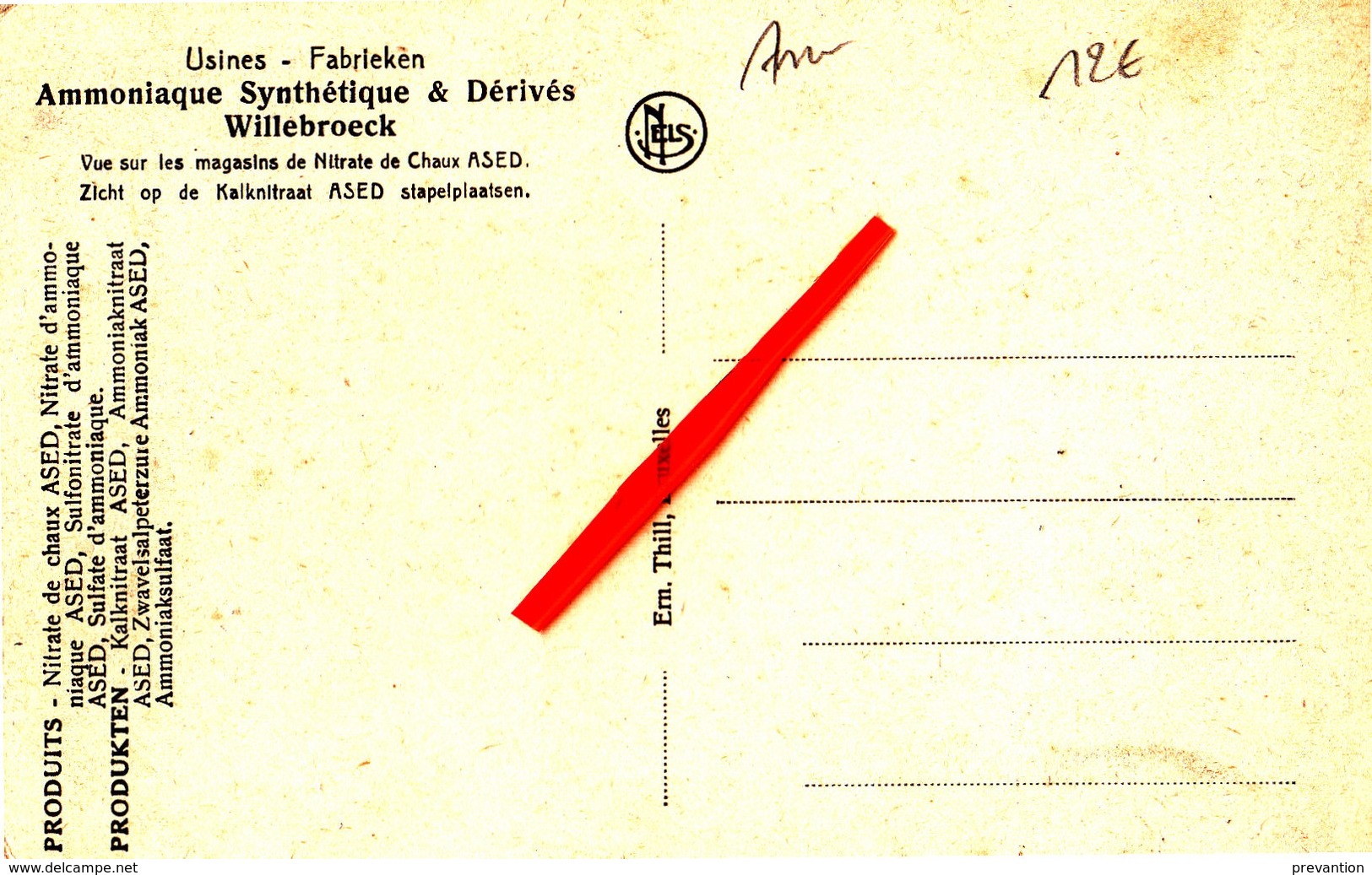 Usines - Fabrieken - Amoniaque Synthétique & Dérivés - WILLEBROECK - Willebroek