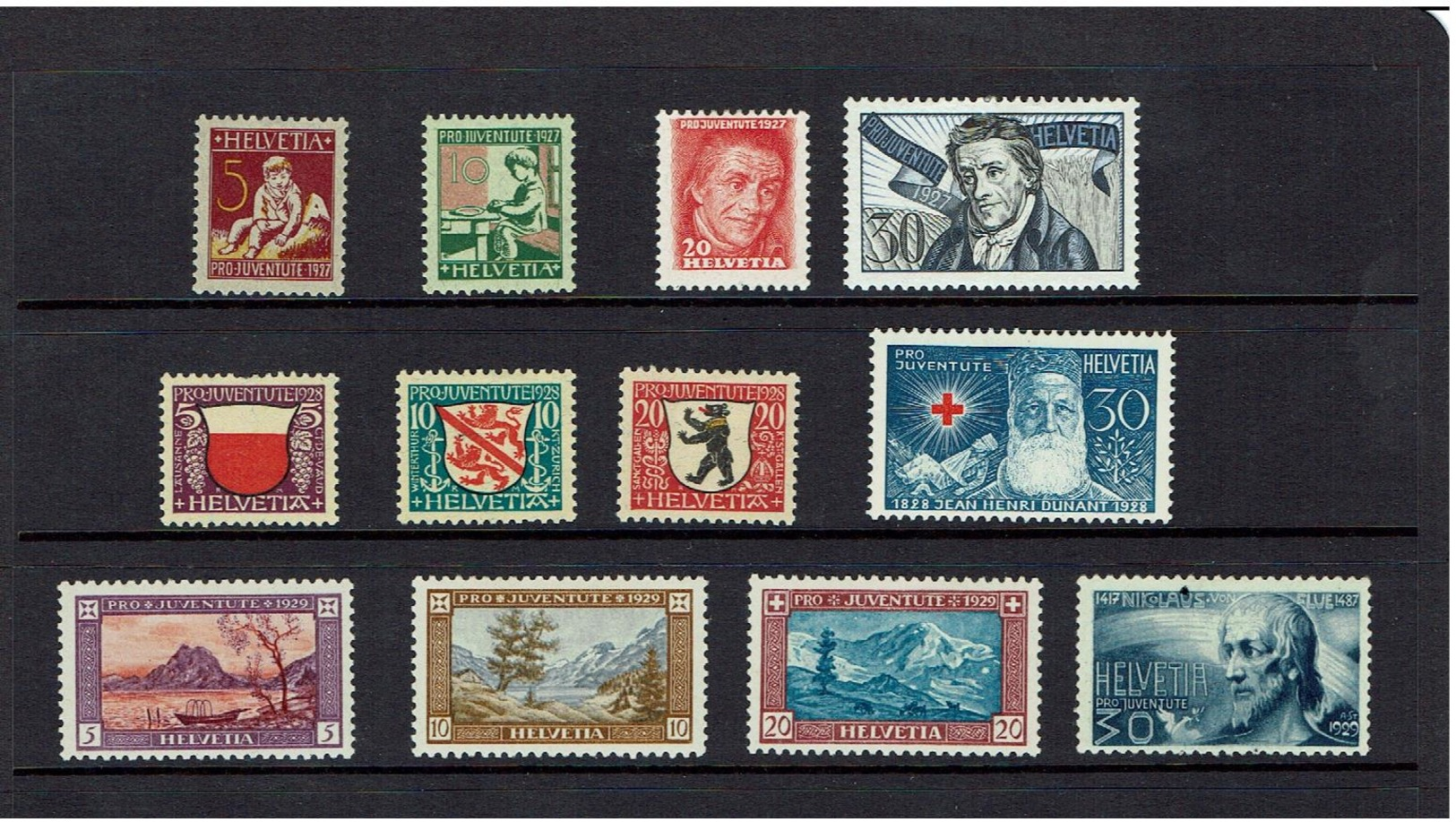 SWITZERLAND...1927-28-29...mh - Unused Stamps