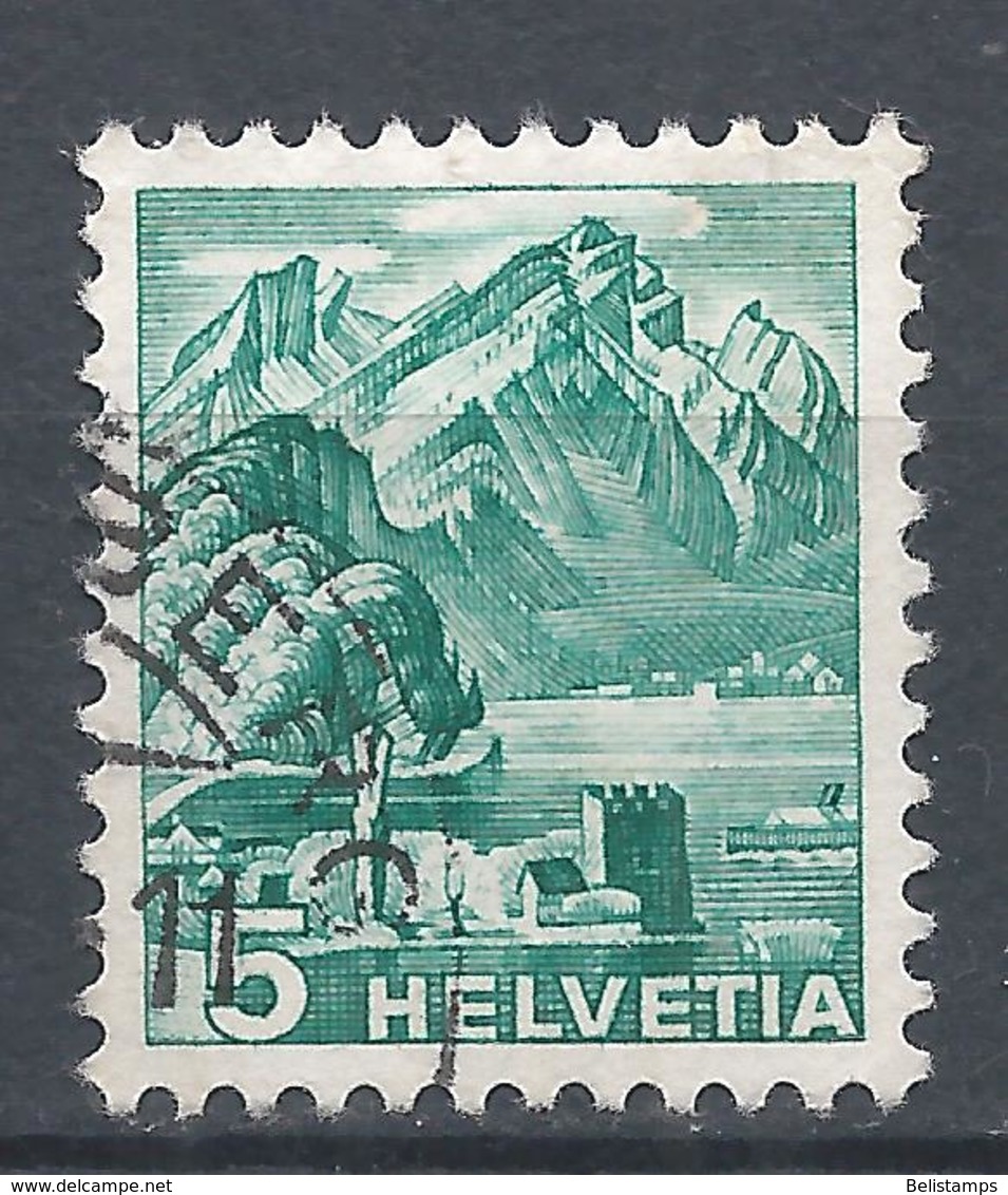 Switzerland 1936. Scott #228 (U) Mt. Pilatus - Oblitérés