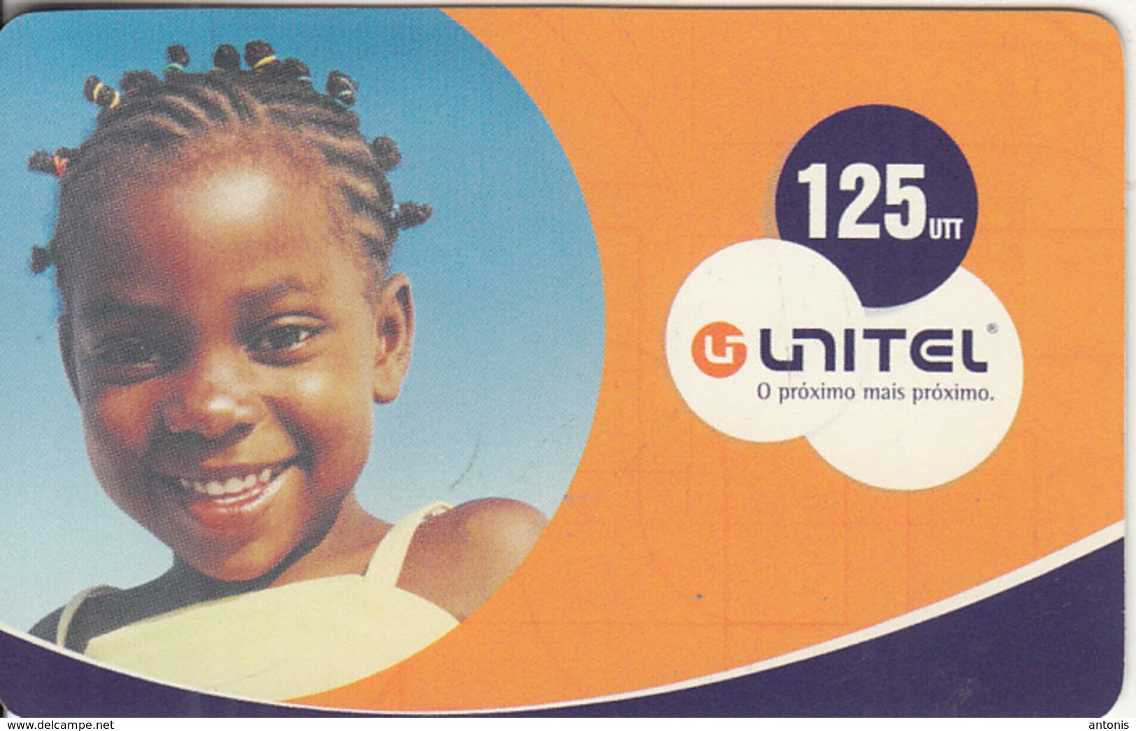 ANGOLA - Penteados Angolanos, Unitel Recharge Card 125 Units, Exp.date 23/12/06, Used - Angola