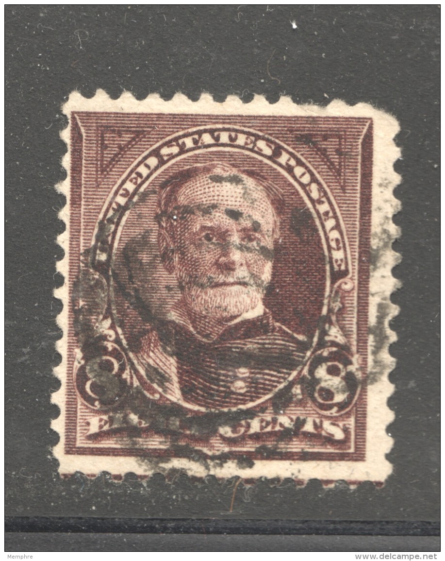 1890  William T. Sherman  8 Cents  Sc 225  Used - Unused Stamps