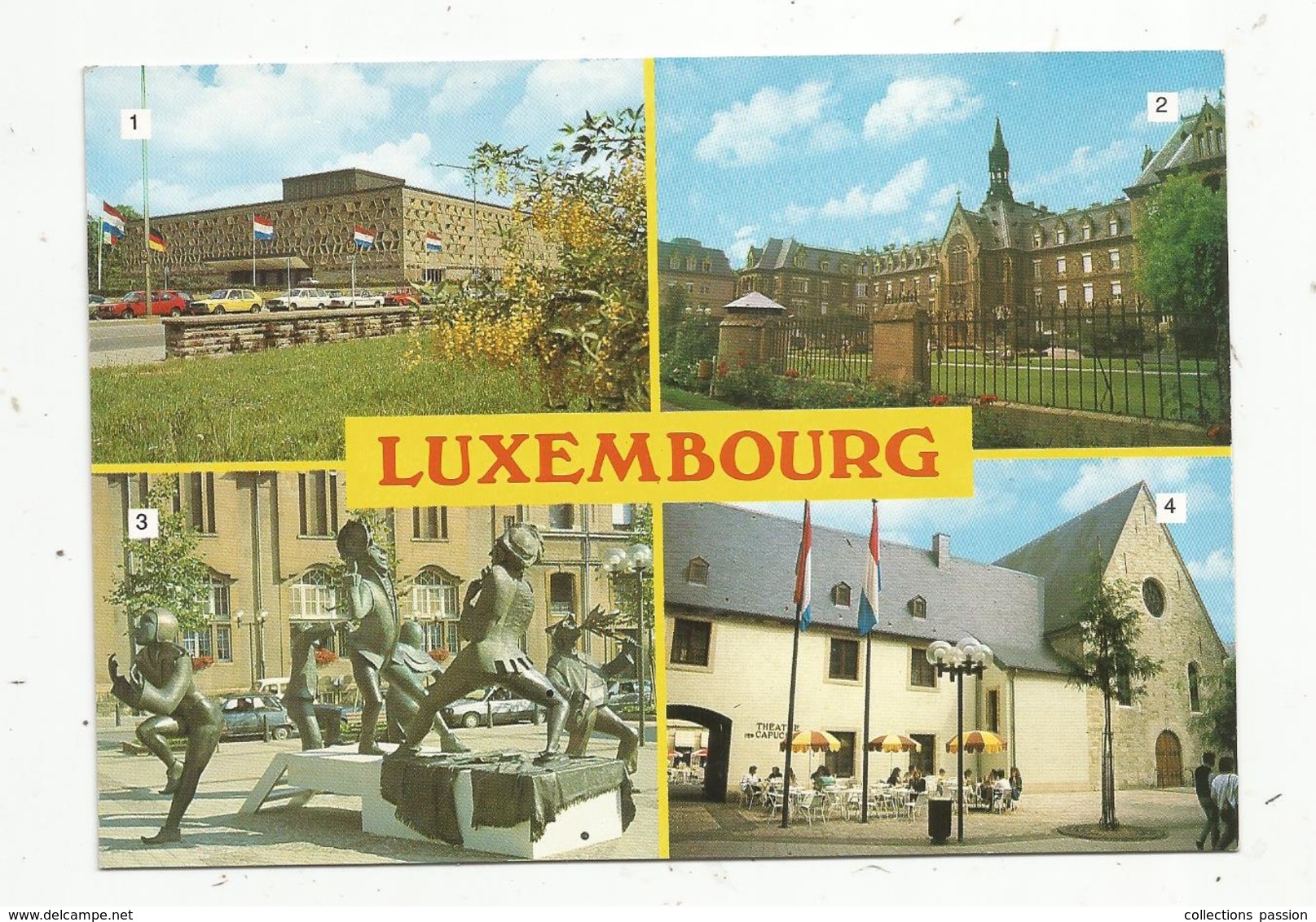 Cp , LUXEMBOURG , Multi Vues , Vierge , Ed. Messageries Du Livre - Luxembourg - Ville