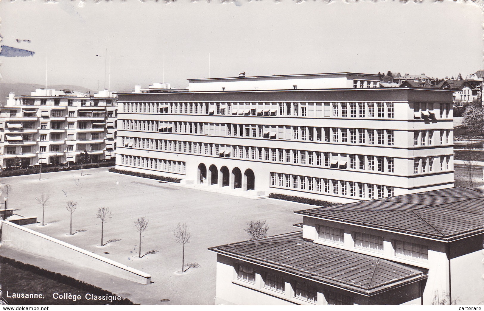 SUISSE OUEST,SWISS,VAUD,LAUSANNE ,le Collège,éducation ,cour De Récréation,beau Batiment - Lausanne