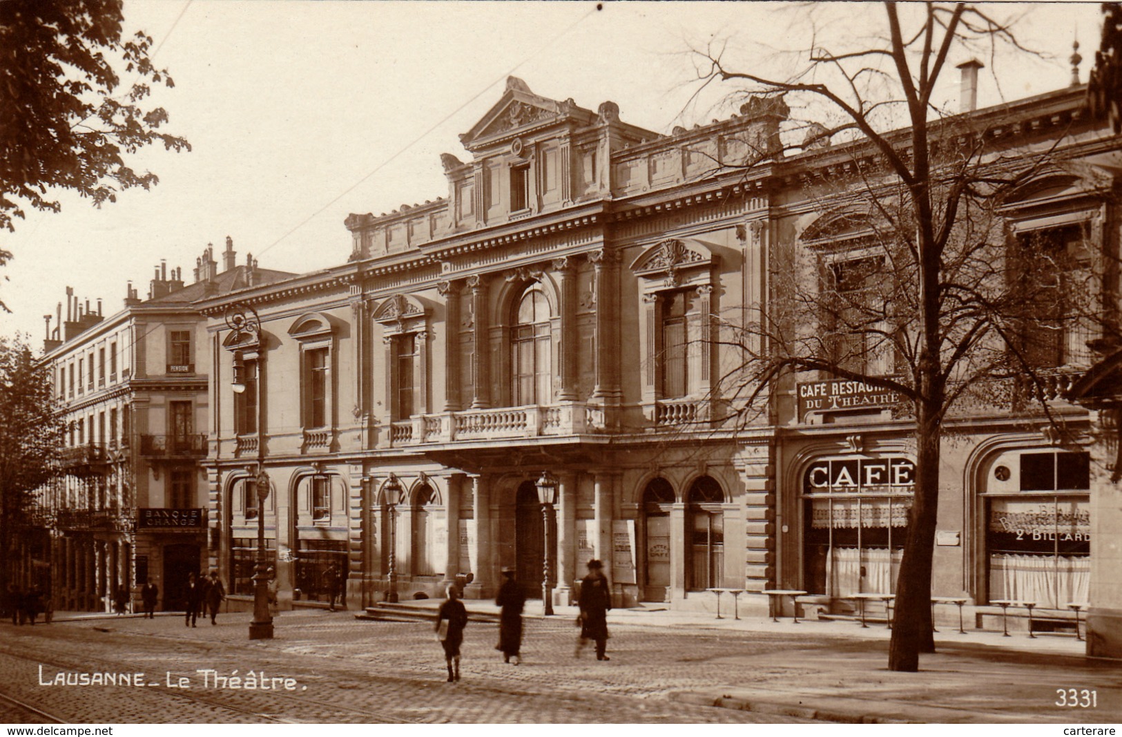 SUISSE OUEST,SWISS,VAUD,le Théatre De LAUSANNE,café Restaurant Du Théatre,billard,banque Change - Lausanne