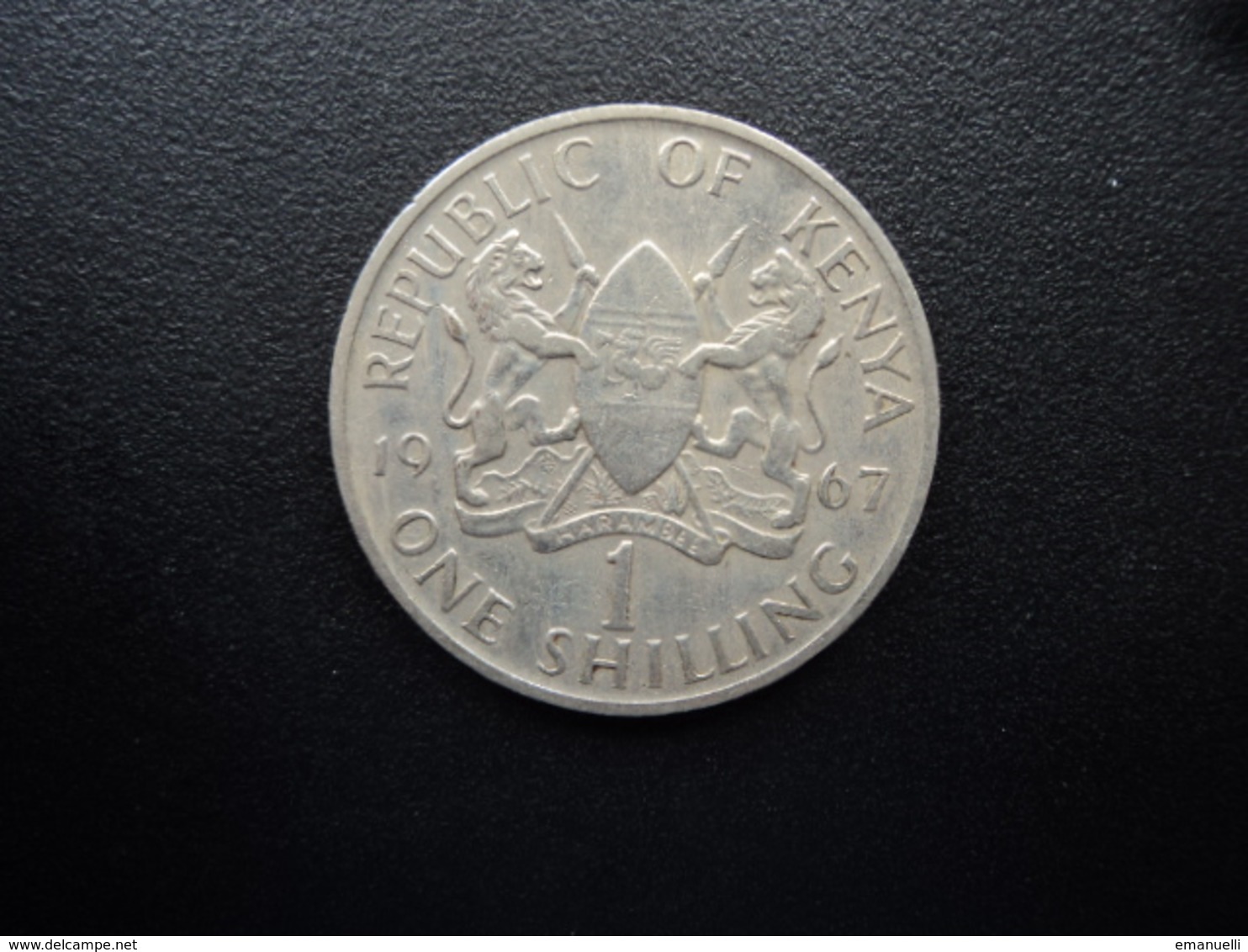 KENYA : 1 SHILLING  1967   KM 5    TTB - Kenya