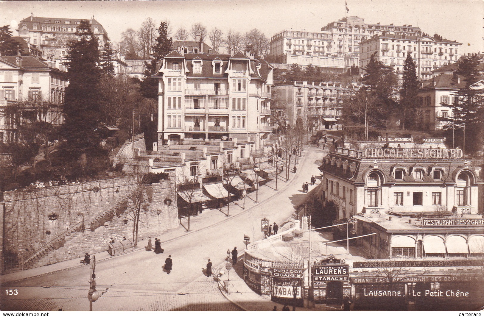 SUISSE,SWISS,VAUD,LAUSANNE ,le Petit Chene,boutique Suchard,restaurant Des 2 Gares,tabac,hotel - Lausanne