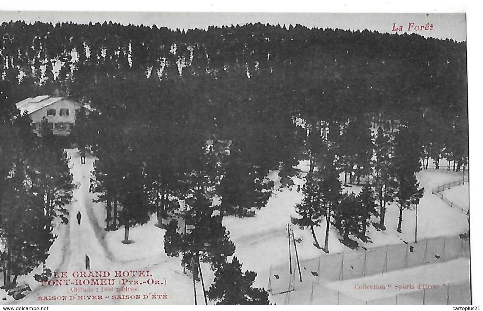 FONT ROMEU  LE GRAND HOTEL VUE  GENERALE  DEPT 66 - Autres & Non Classés