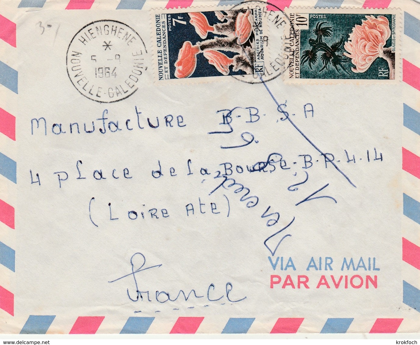 Hienghene 1964 - Lettre Brief Cover - Lettres & Documents