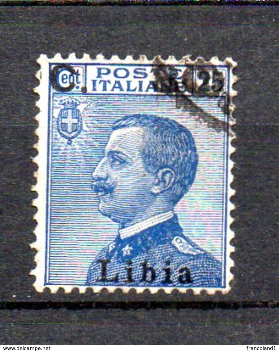 1922 Libia Sovrastampato N. 39 Timbrato Used - Libye