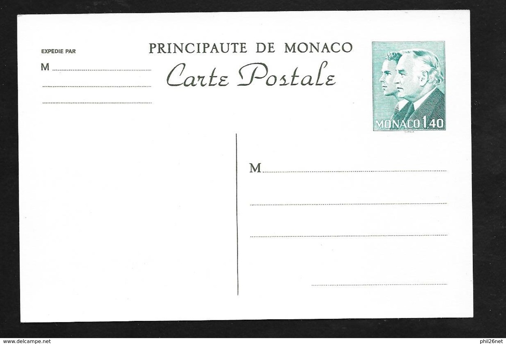 Entier Postal Carte Postale CP-1281 1F40 Vert Neuf TB - Postwaardestukken