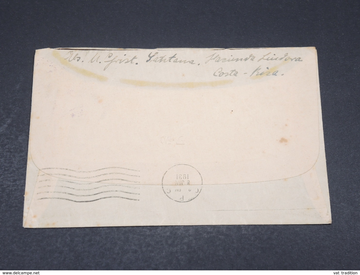 COSTA RICA - Enveloppe De San José Pour Macaraibo En 1931 - L 17376 - Costa Rica