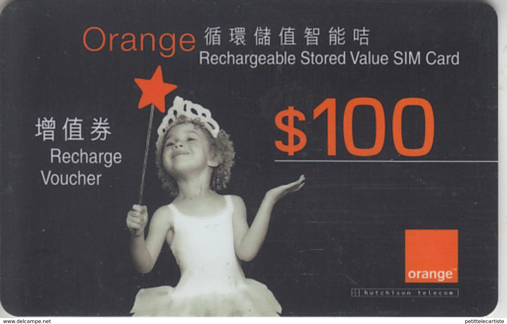 HONG KONG -  GSM & RECHARGE ***  ORANGE - CARD - 2002 *** - Hong Kong