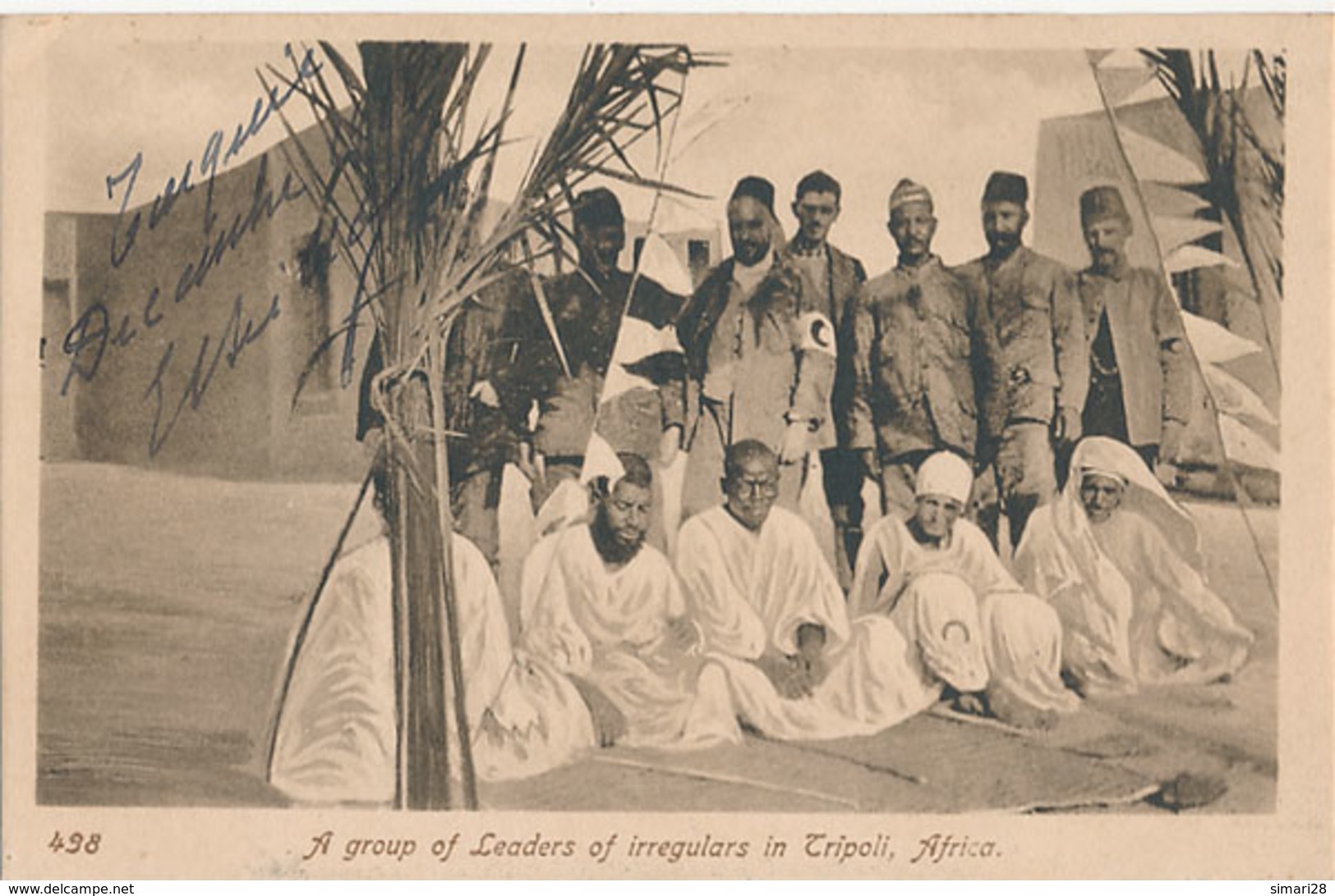 A GROUP OF LEADERS OF IRREGULARS IN TRIPOLI AFRICA - N° 498 - Libye