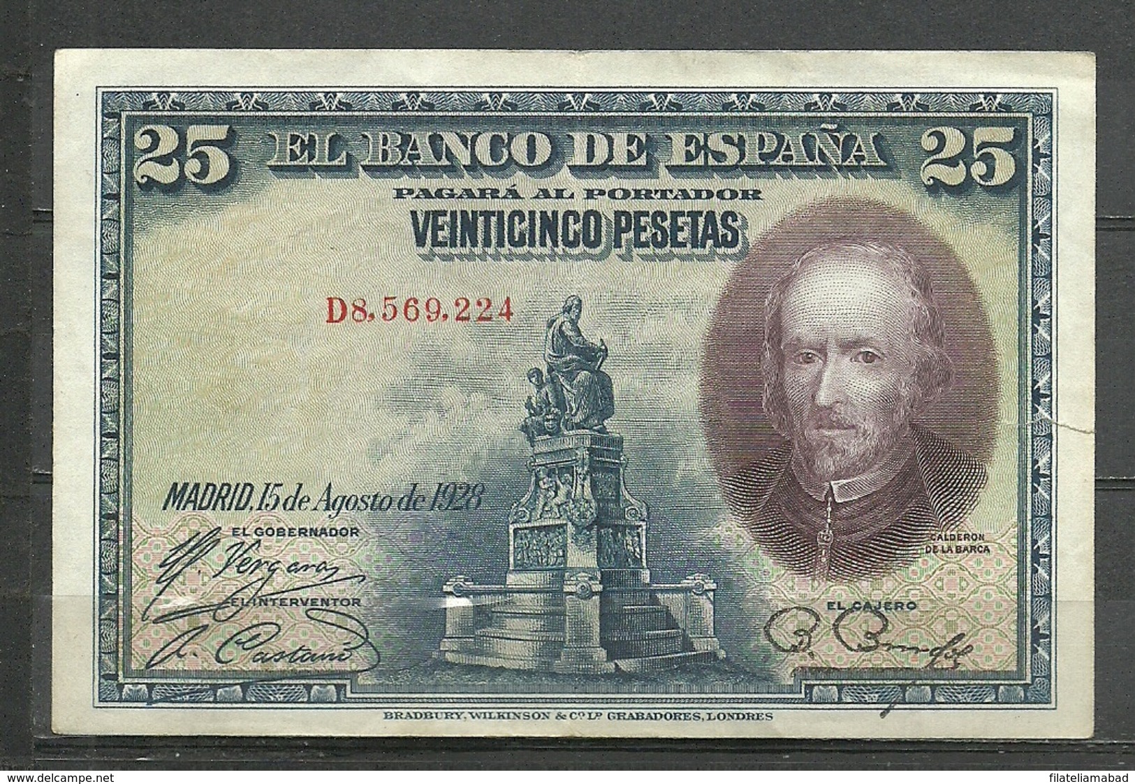 ESPAÑA  BILLETE ESPAÑOL CIRCULADO REGULAR ESTADO  A SIDO DOBLADO CON ROTURAA.V.C.5.18) - Other & Unclassified