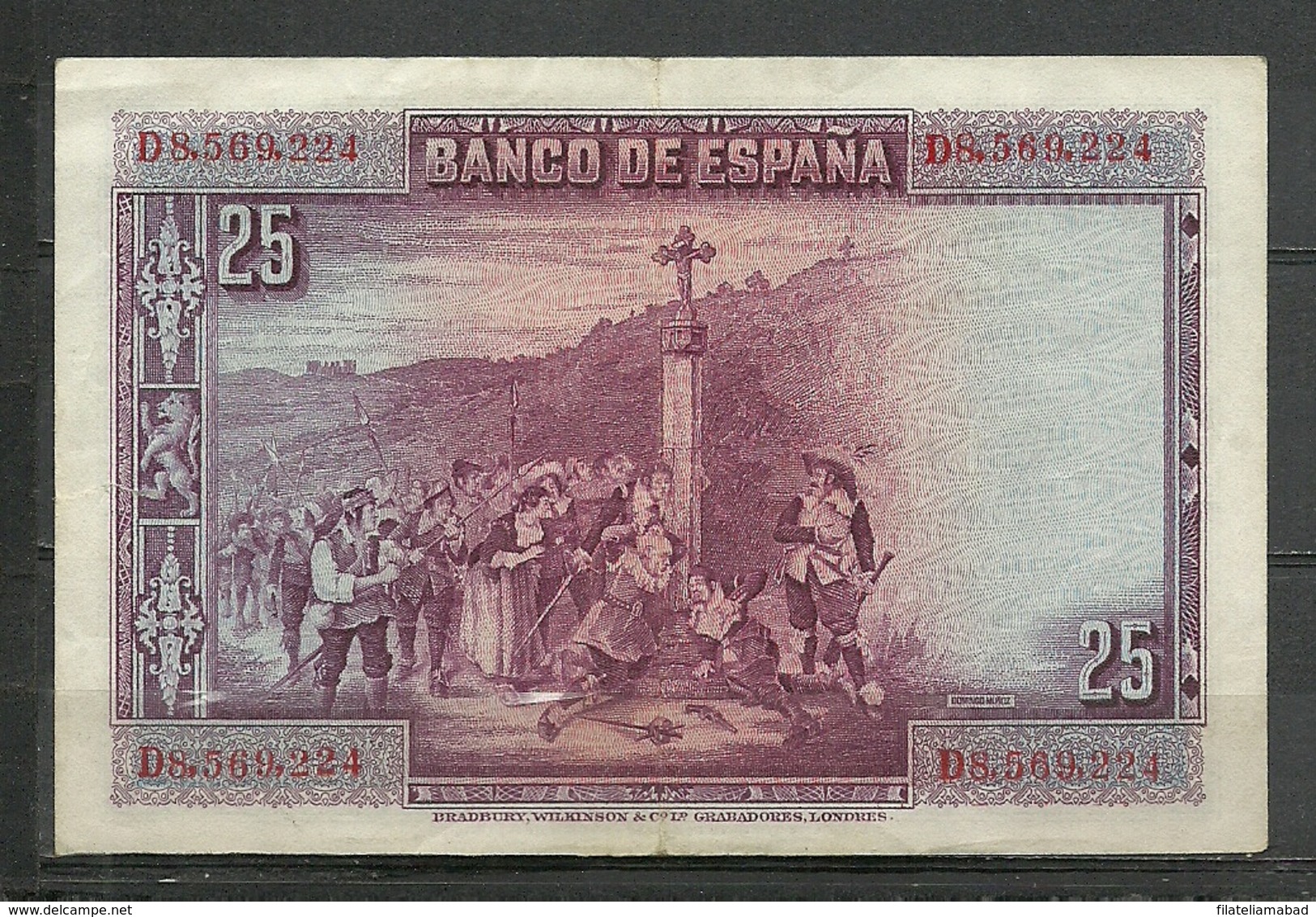 ESPAÑA  BILLETE ESPAÑOL CIRCULADO REGULAR ESTADO  A SIDO DOBLADO CON ROTURAA.V.C.5.18) - Other & Unclassified