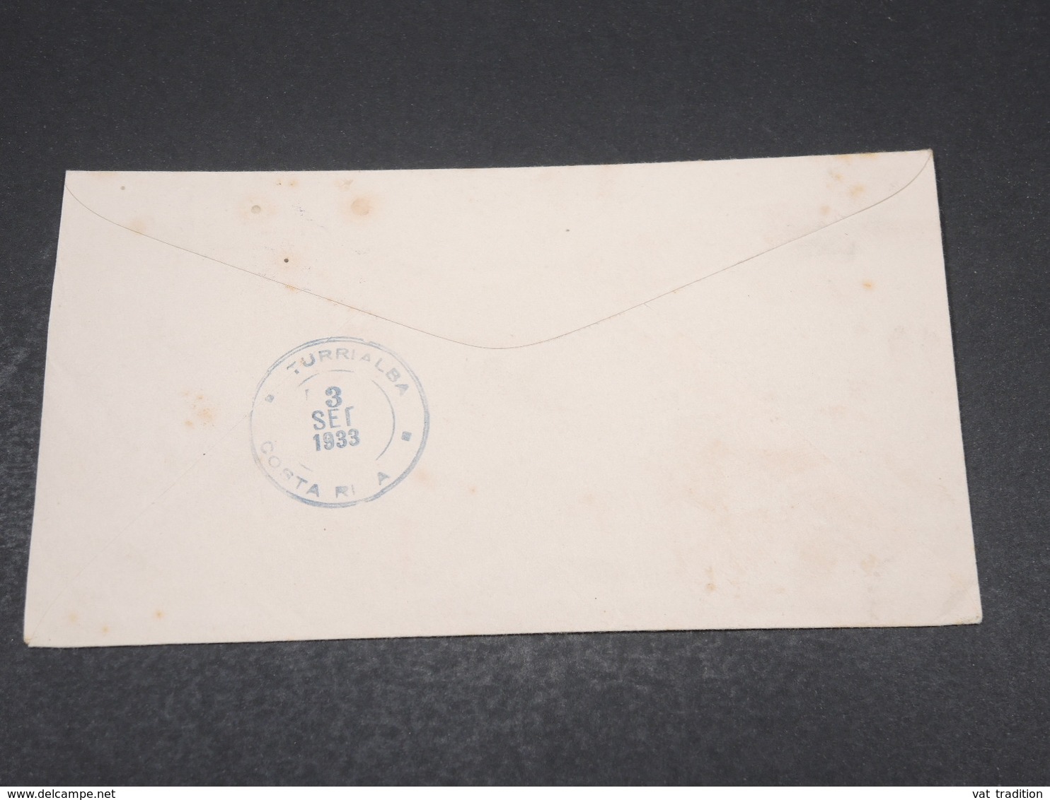 COSTA RICA - Enveloppe De San José Pour Turrialba En 1933 - L 17405 - Costa Rica