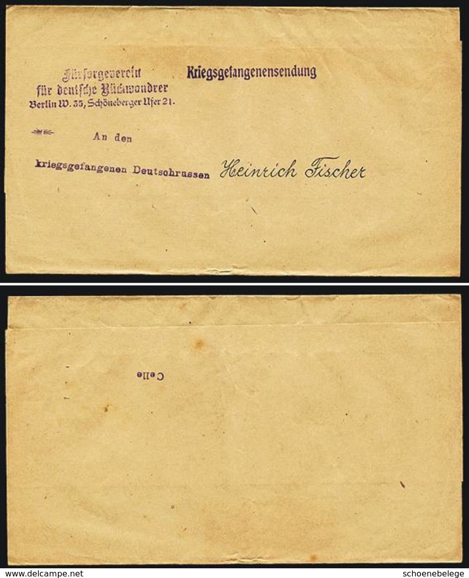 A5463) DR POW Kriegsgefangenen-Streifband Berlin - Briefe U. Dokumente