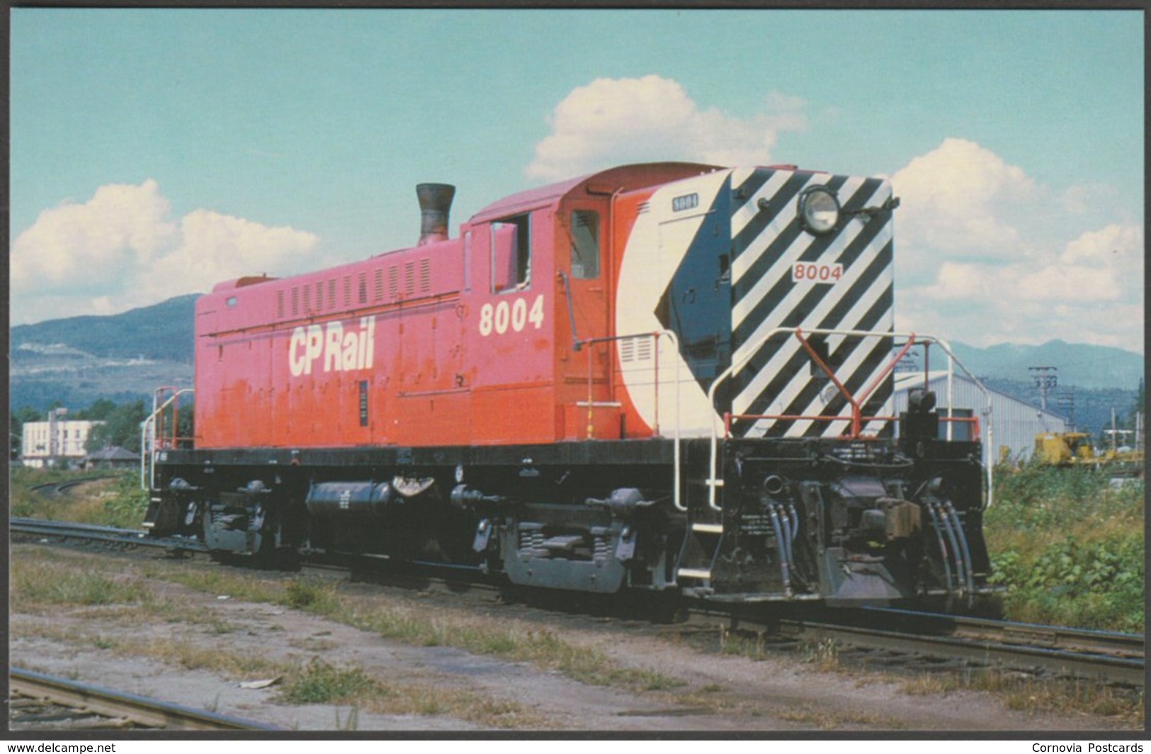 Canadian Pacific Baldwin DRS44-1000 #8004 At Coquitlam - Railcards Postcard - Trains