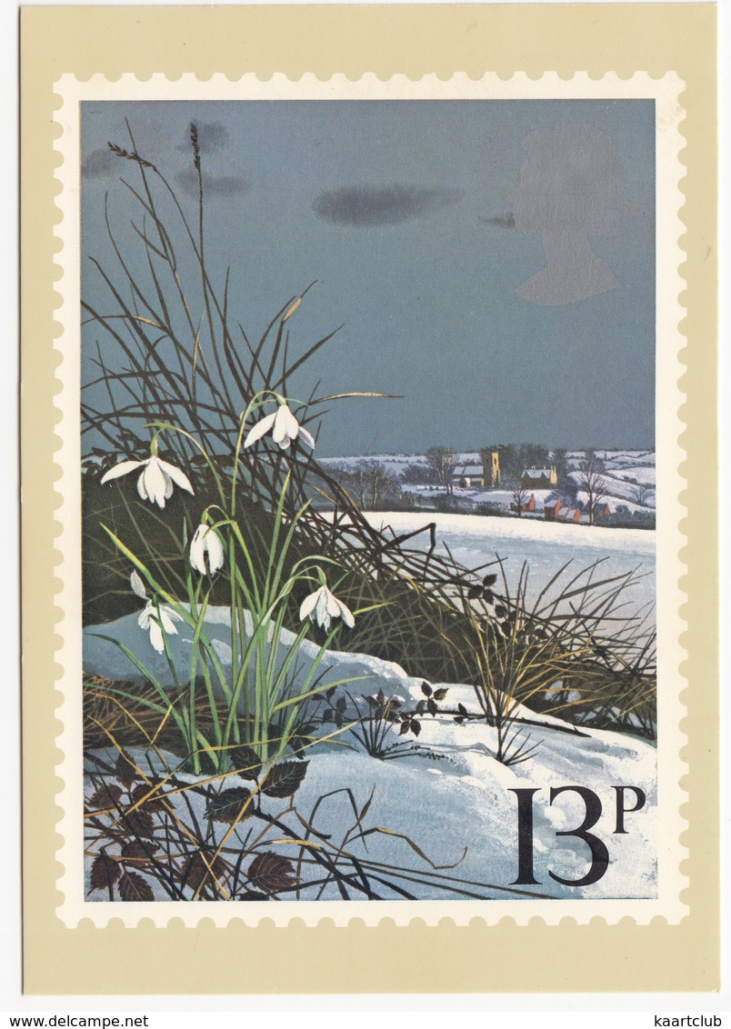 Snowdrops  - British Flowers  (13p Stamp) -  1979 - (U.K.) - Postzegels (afbeeldingen)