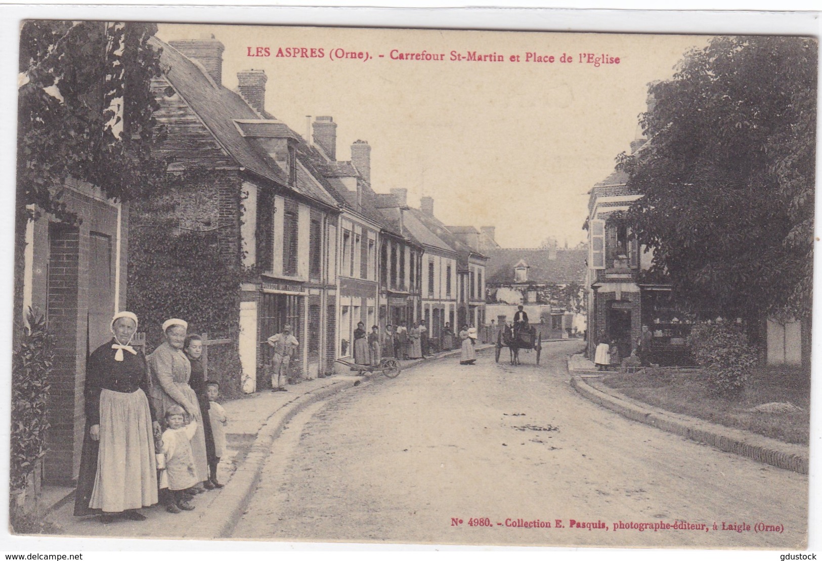 Orne - Les Aspres - Carrefour St-Martin Et Place De L'Eglise - Autres & Non Classés