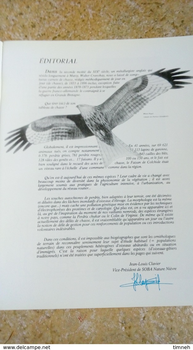 CAMOSINE N°71 - Tome II - LES OISEAUX NICHEURS  - Les Annales Du Pays Nivernais 1992 - Bourgogne