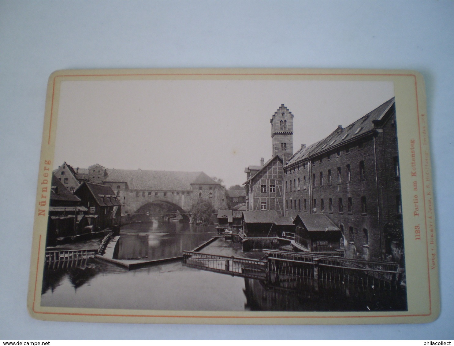 Photo (Kabinet?) Deutschland - Nürnberg // Partie Am Kettensteg Ca 1896 Ca 15 X 9.5 CM - Oud (voor 1900)