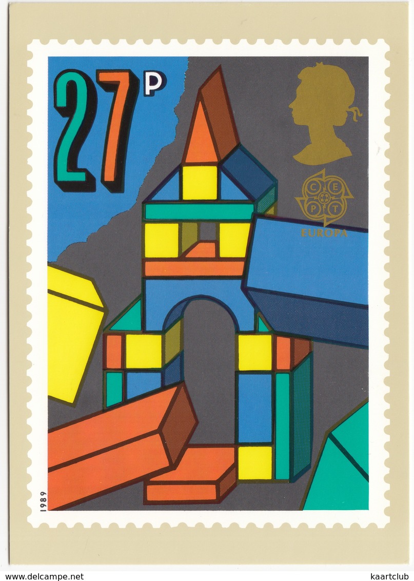 Building Bricks  - Games And Toys  (27p Stamp) -  1989 - (U.K.) - Postzegels (afbeeldingen)